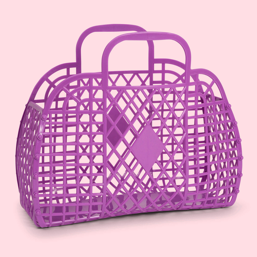 Sun Jellies - Retro Basket Purple - Large