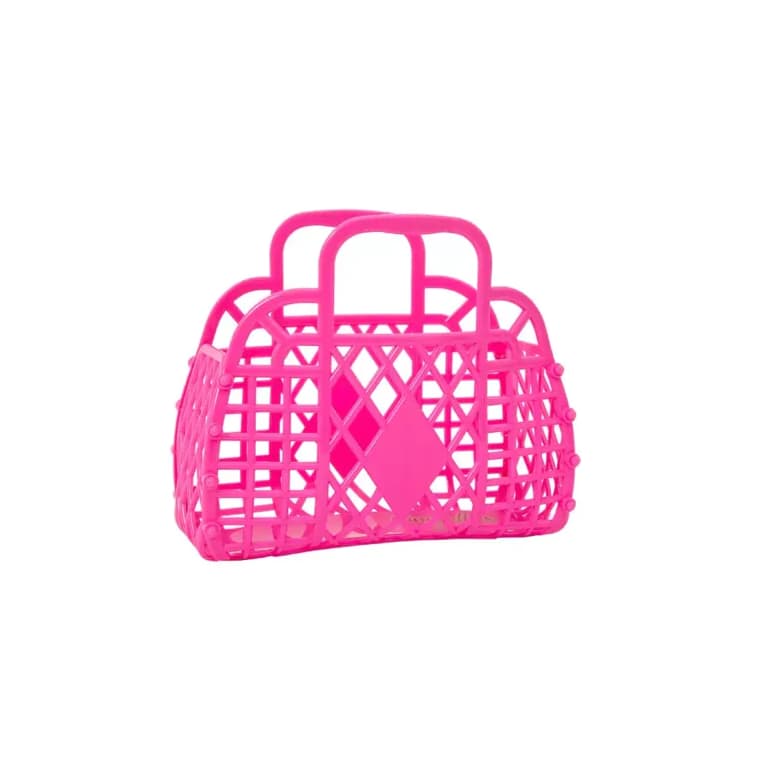 Sun Jellies Retro Basket Berry Pink Mini