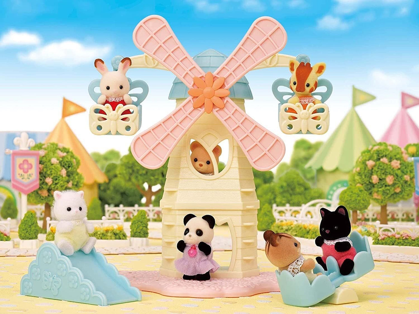 Sylvanian Families 5526 Baby Windmill Park contents