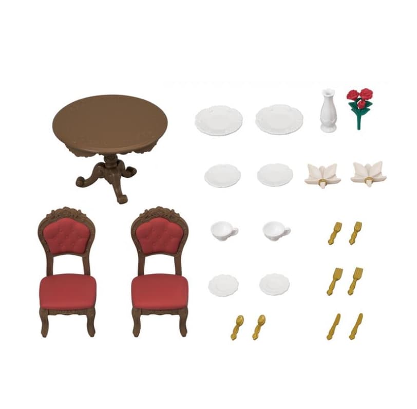 Sylvanian Families Chic Dining Room set contents
