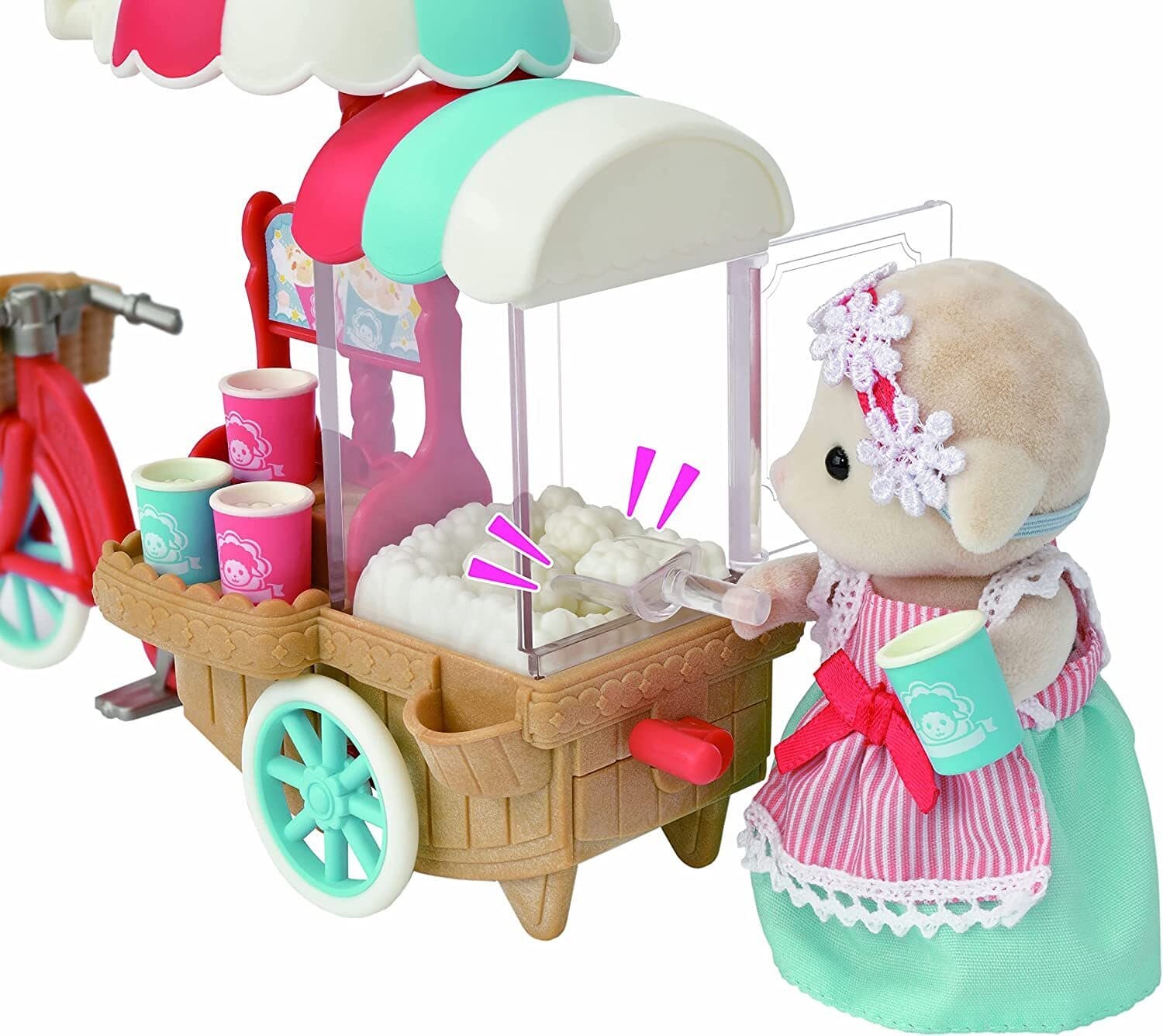 Sylvanian Families 5653 Popcorn Delivery Trike Little Sprout