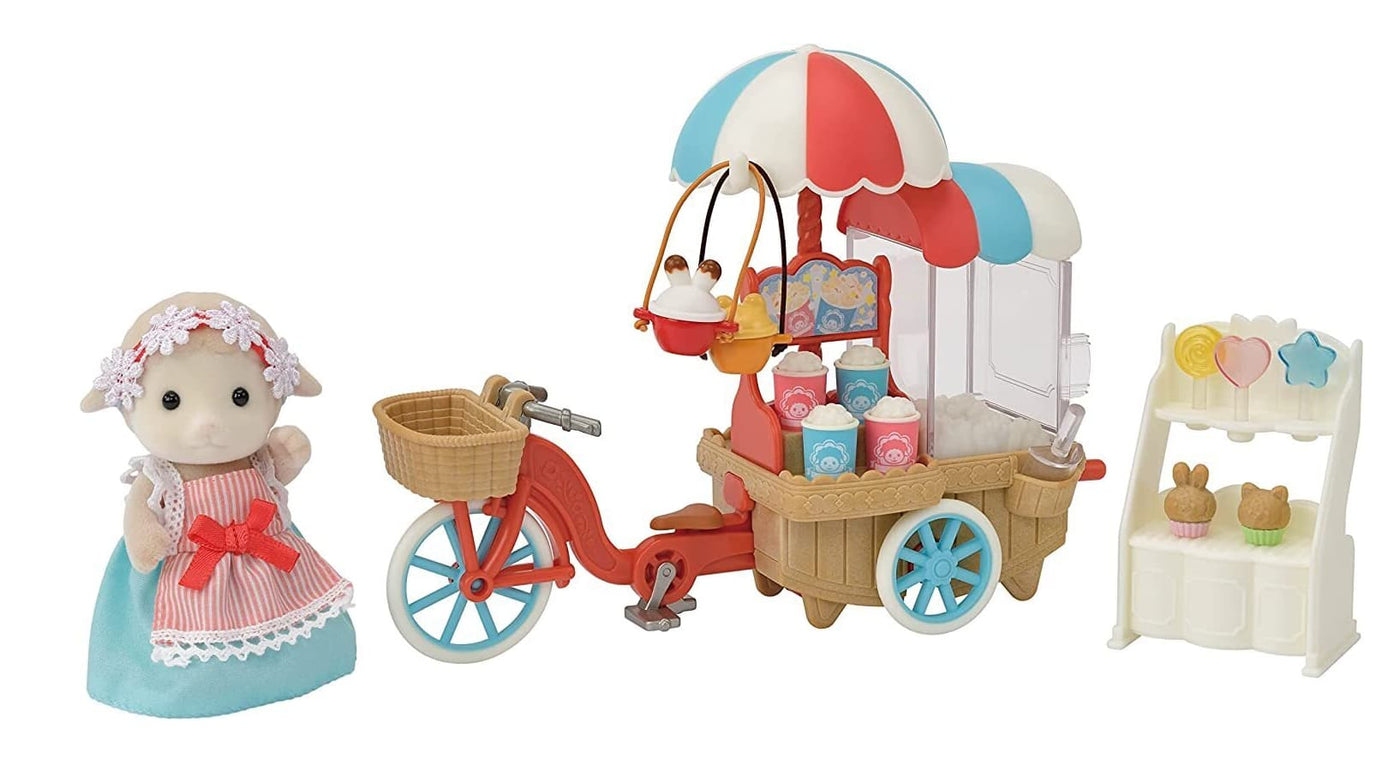 Sylvanian Families 5653 Popcorn Delivery Trike contents
