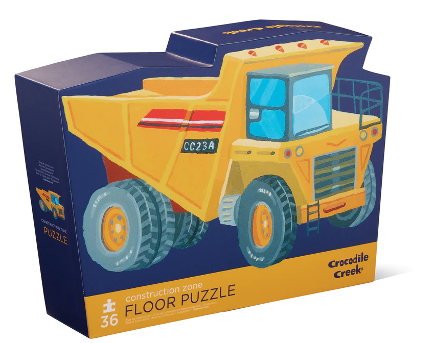 Crocodile Creek - Construction Zone Floor Puzzle 36 Pc
