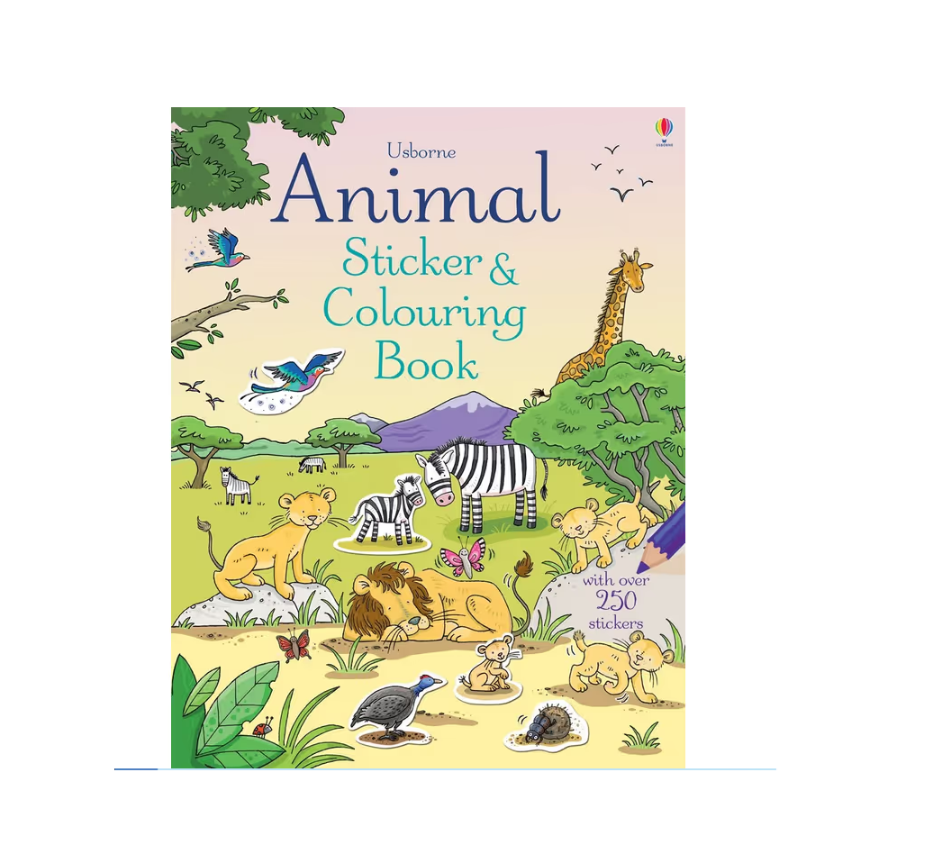 Usborne - Animal Sticker and Colouring Book