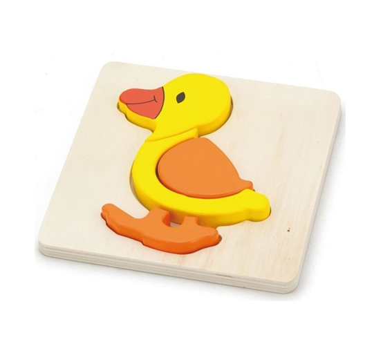 Viga - Shape Block Mini Puzzle Duck