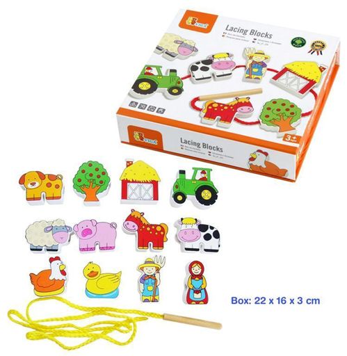 Viga Lacing Blocks Farm and contents