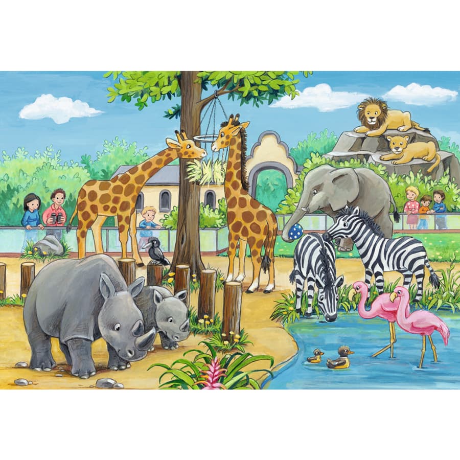 Ravensburger - Welcome To The Zoo 2 X 24 Pc Puzzle