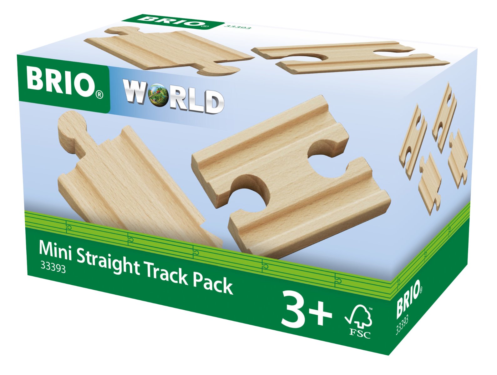Brio 33393 - Mini Straight Track Pack