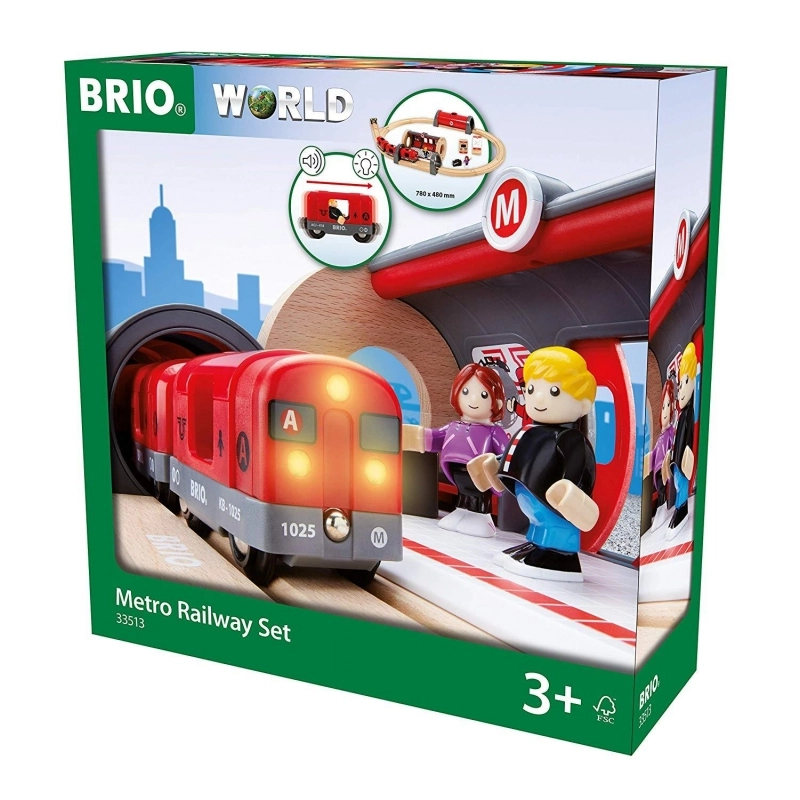 Brio World 33513 Metro Railway Set in box