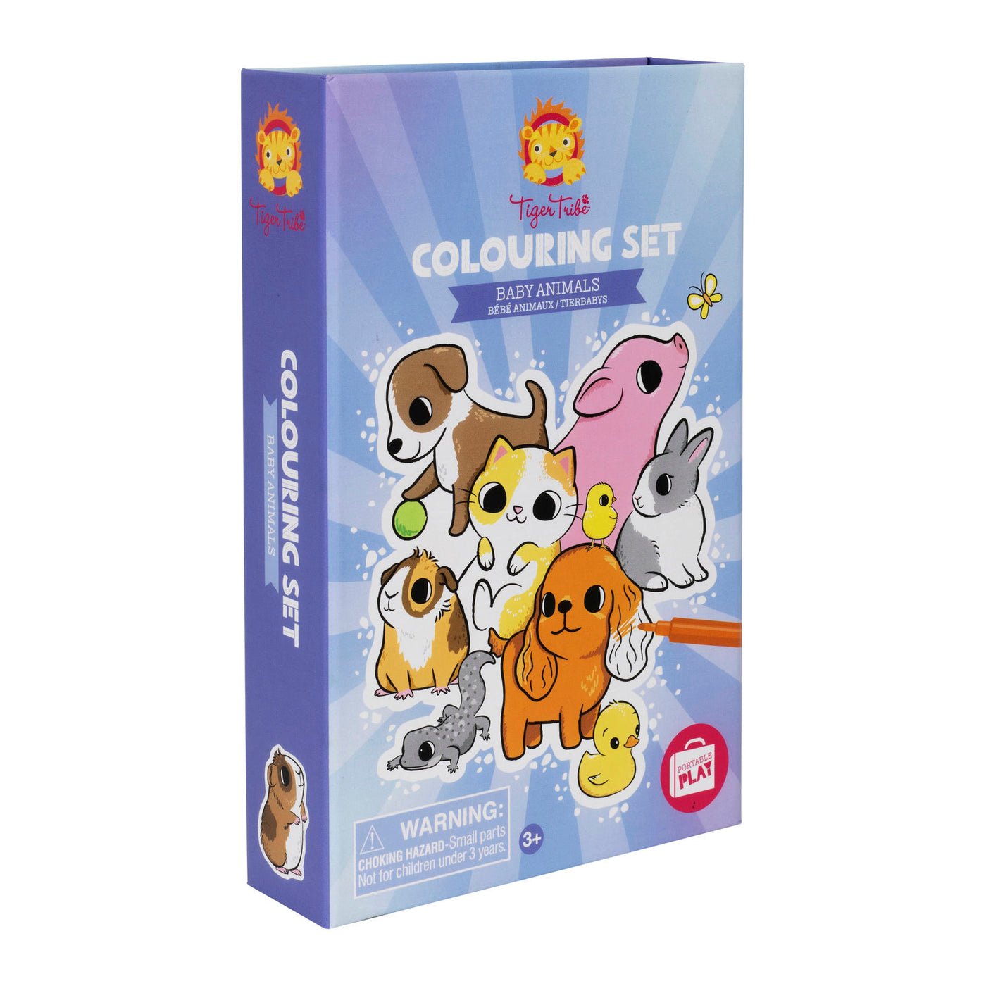 Tiger Tribe - Coloring Set Baby Animals Side of box