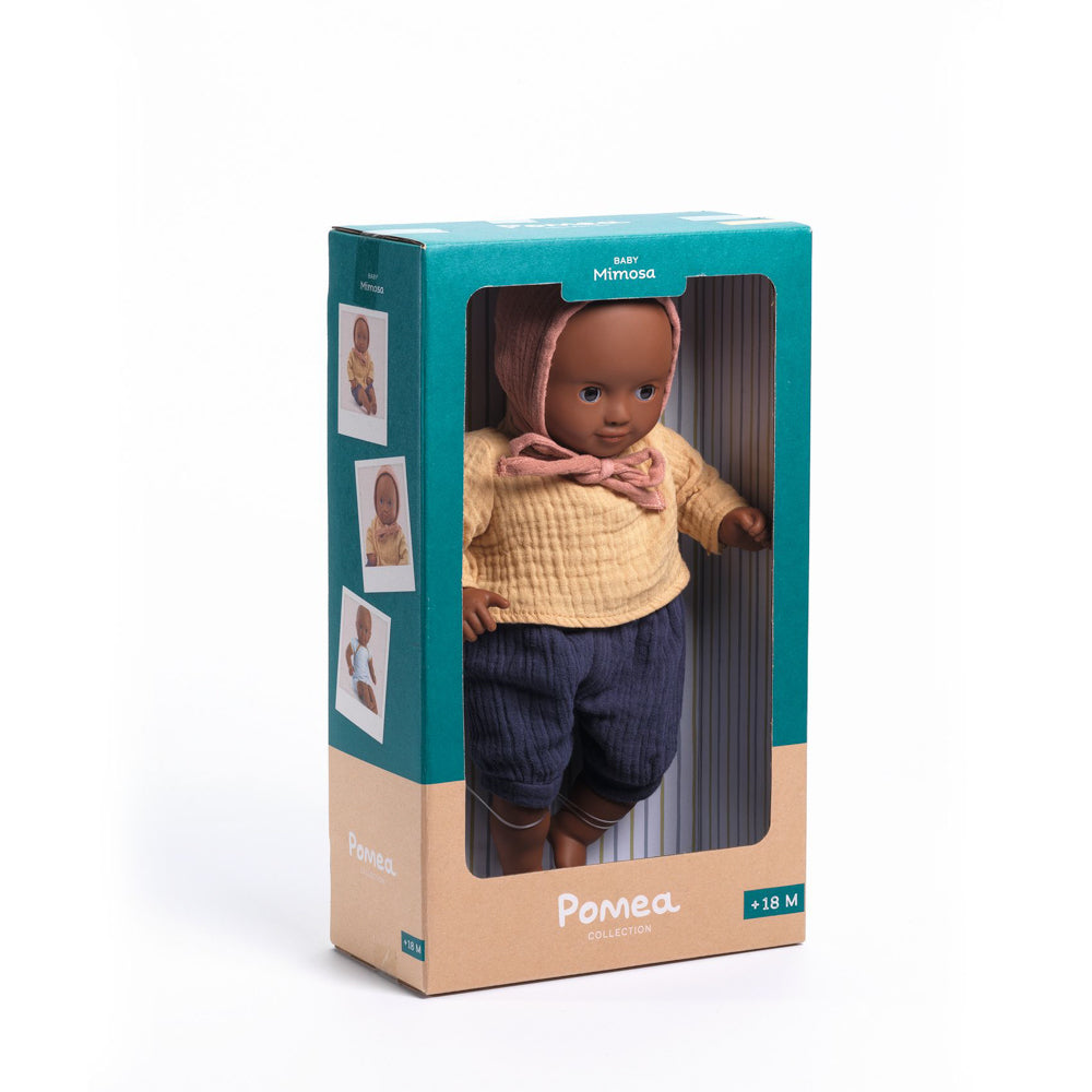 Djeco Pomea Soft Body Doll - Mimosa in box