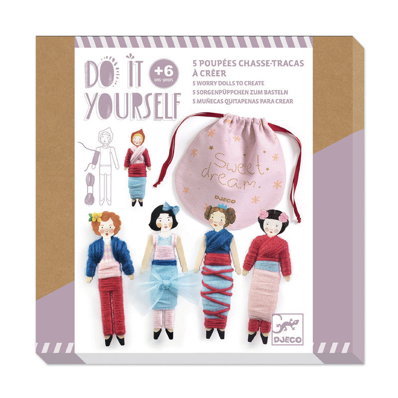 Djeco DJ7953 Djeco Worry Dolls To Create Set