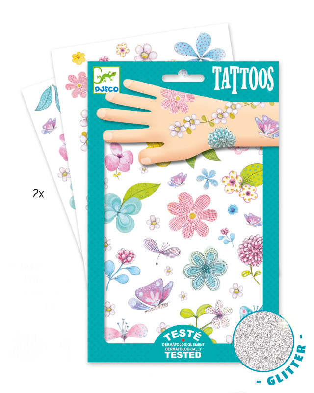 Tattoos - Fair Flowers glitter