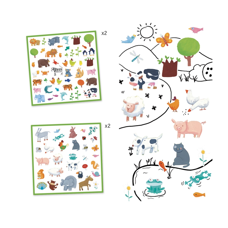 Djeco DJ8841 Animal Stickers