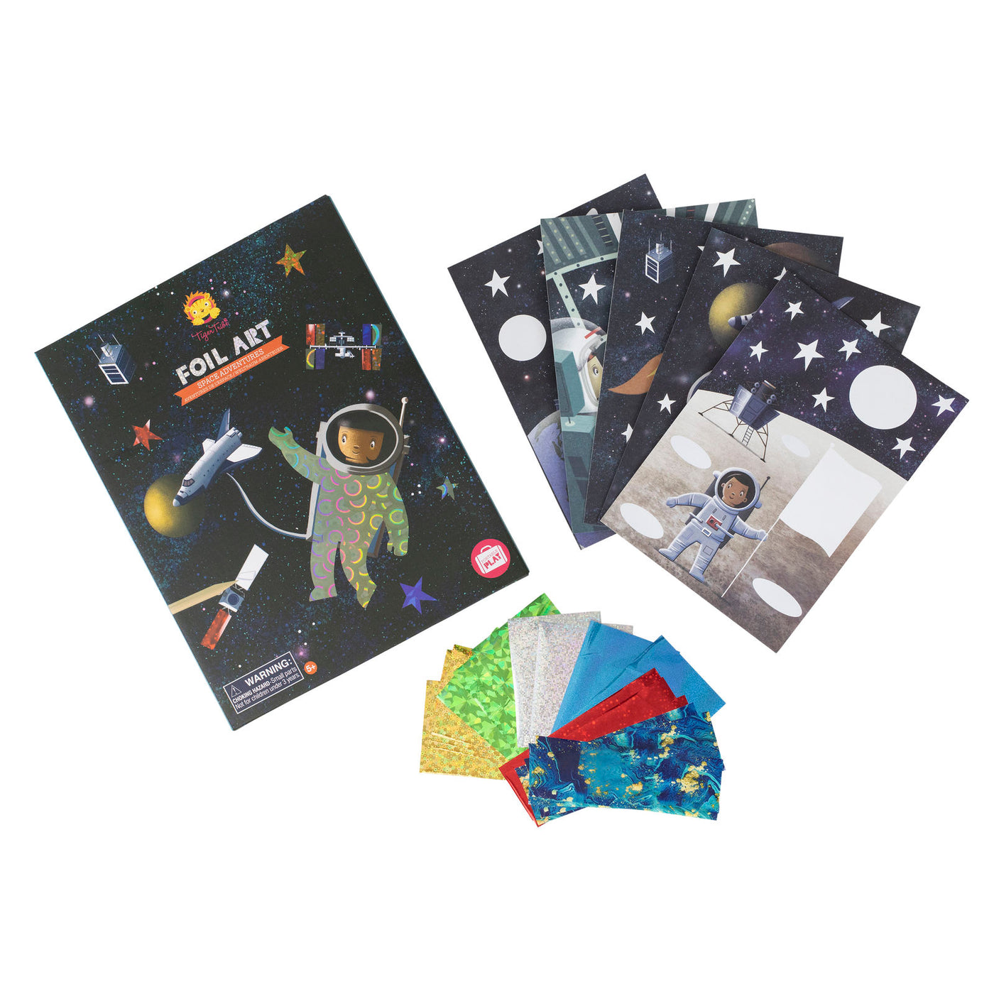 Tiger Tribe Foil Art Space Adventures art set contents