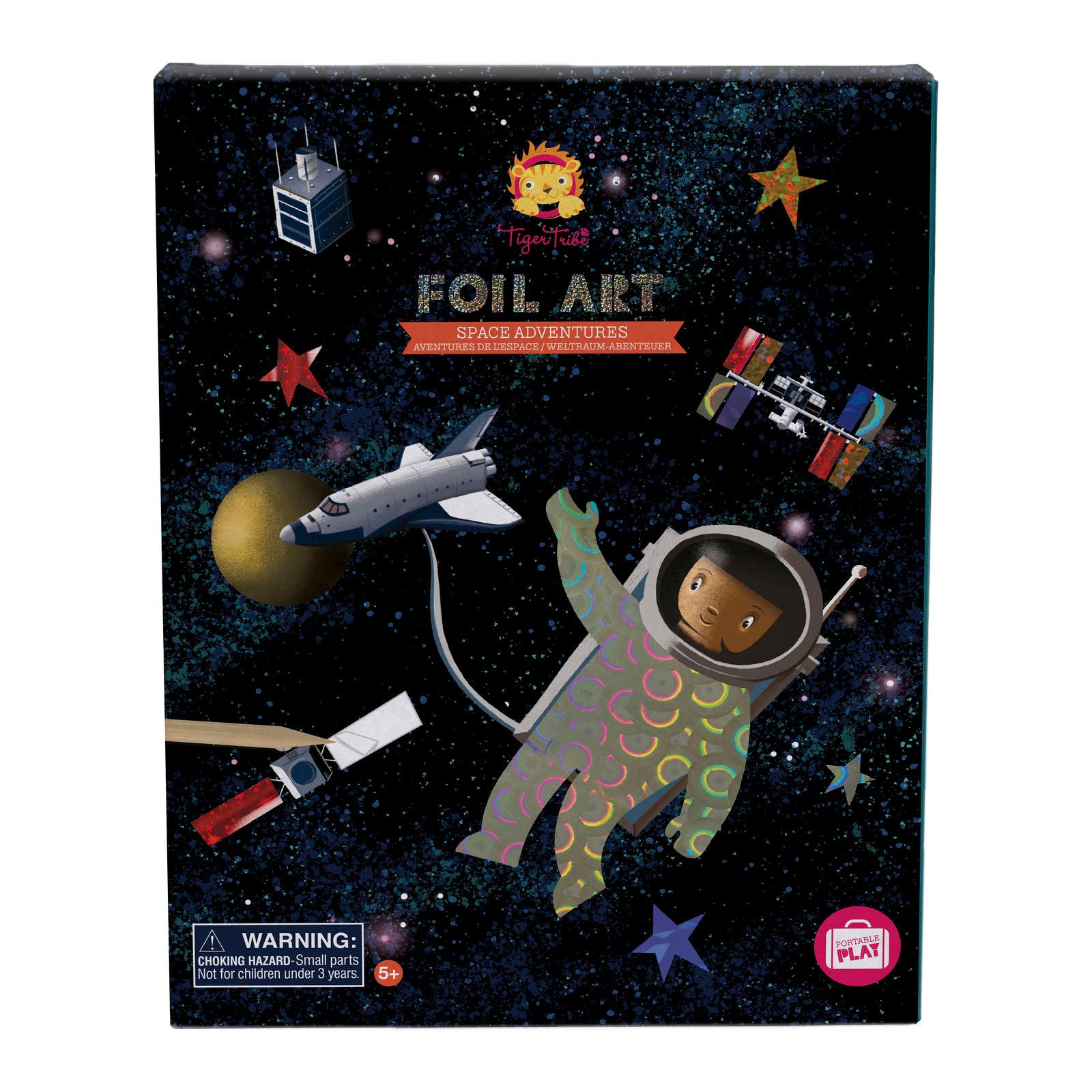 Tiger Tribe Foil Art Space Adventures art set for kids