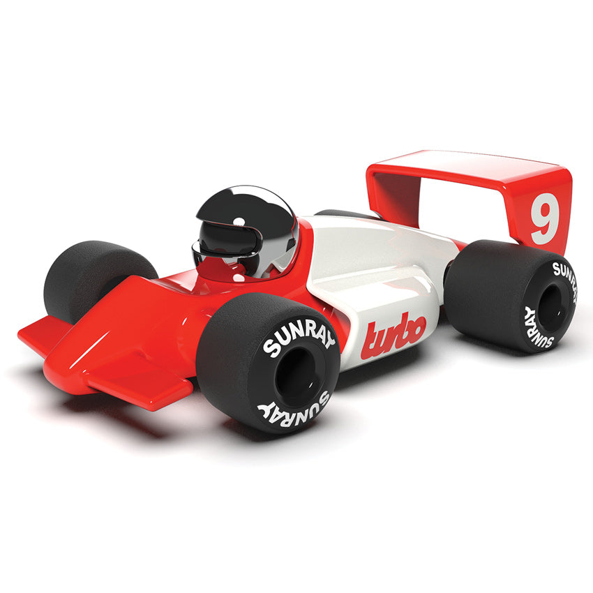 Playforever Turbo Lauper Red White Classic Race Car
