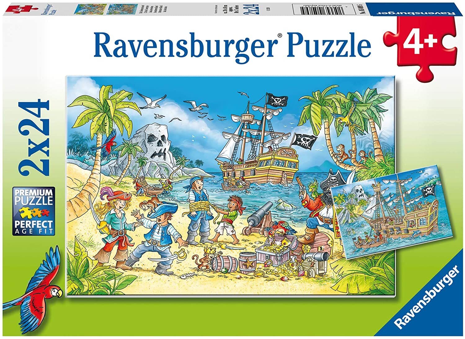 Ravensburger Adventure Island 2 x 24 piece puzzles box