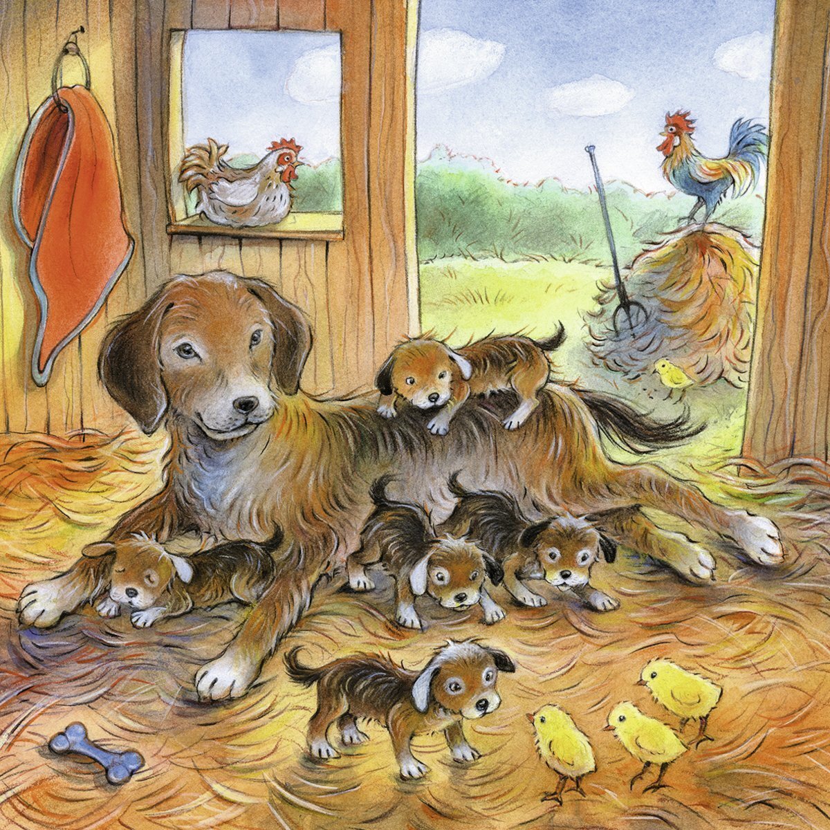 Ravensburger Cuddle Time Dog & Puppies Puzzle