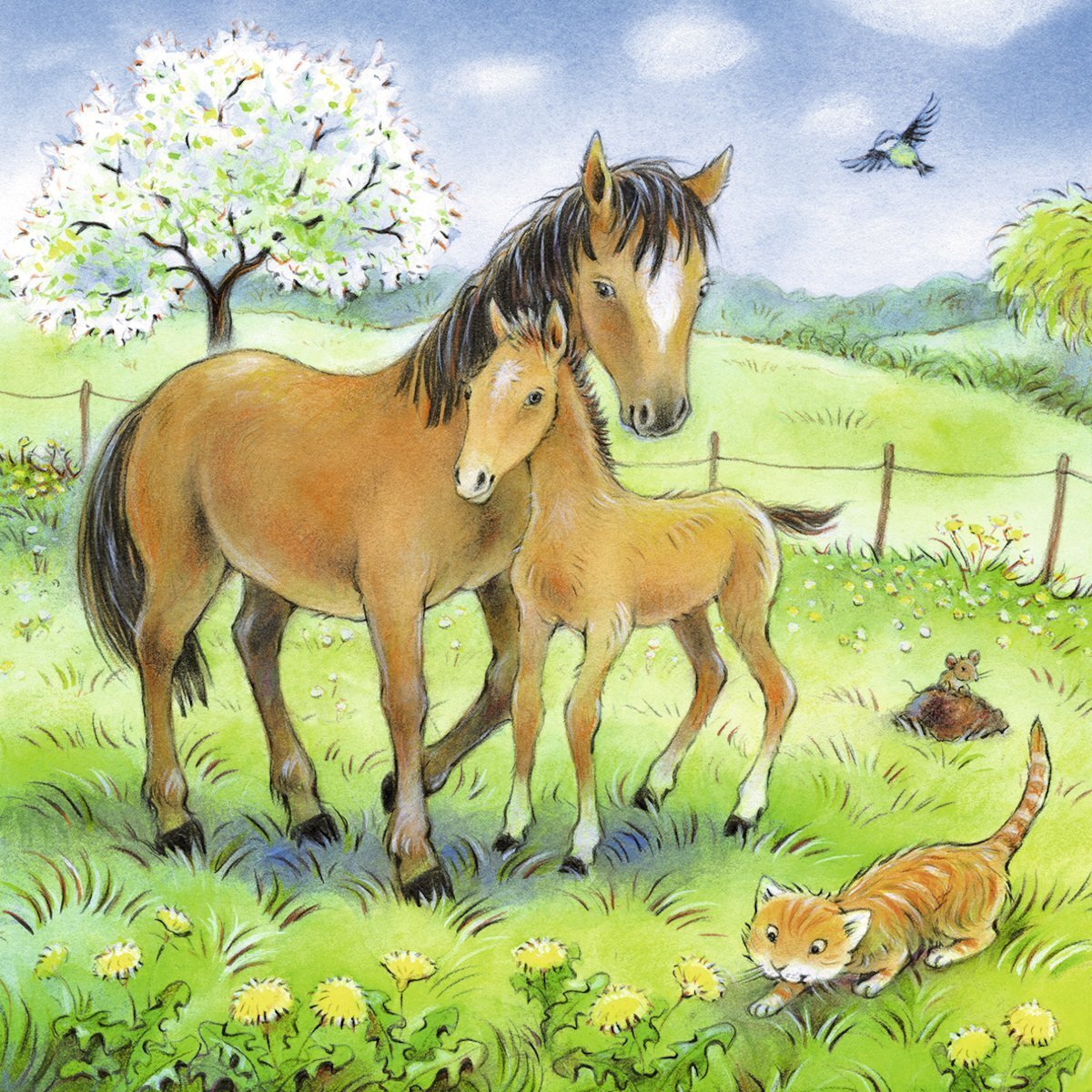Ravensburger Cuddle Time Horses Puzzle
