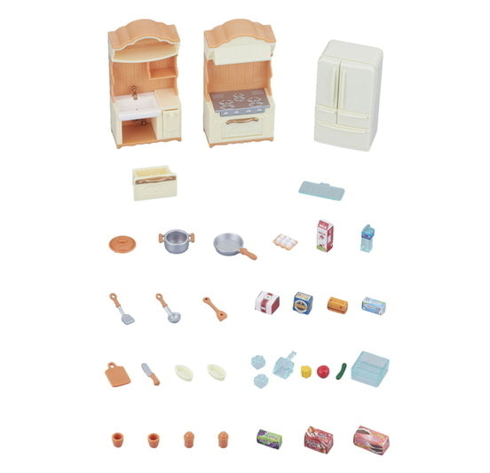 Sylvanian Families 5341 Kitchen Play Set contents