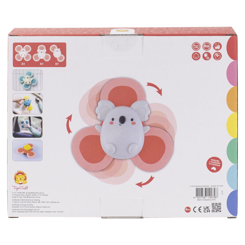 Tiger Tribe Sensory Spinners back of box