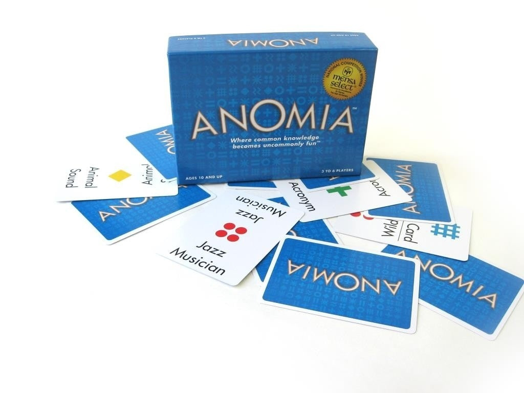 Anomia Card Game contents