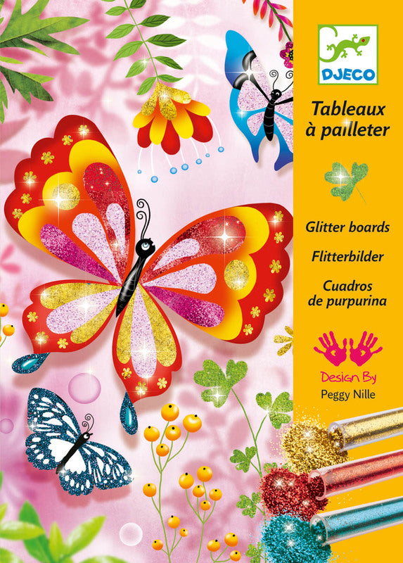 Djeco - Butterfly Glitter Boards Workshop
