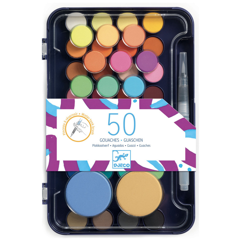 Djeco Artists Palette Gouaches 50 Pc