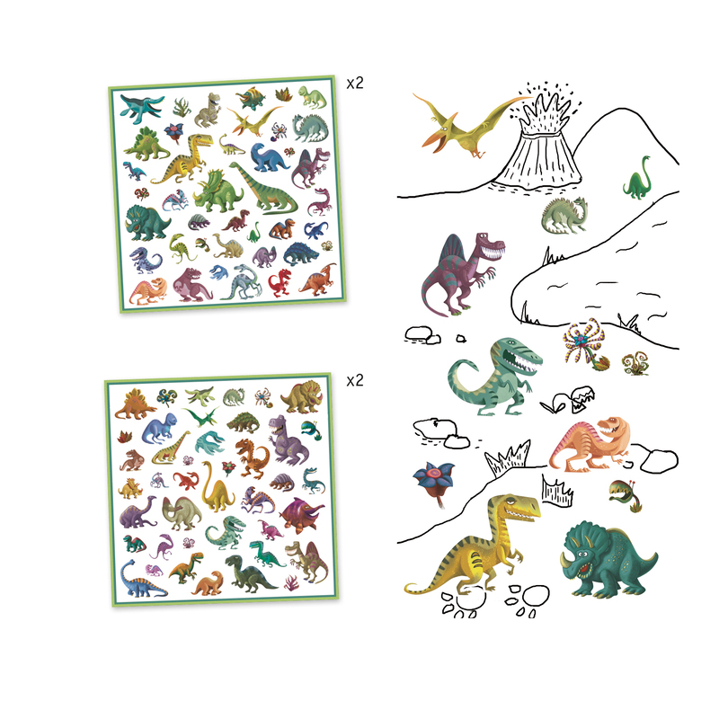 Djeco DJ8843 Dinosaur Stickers