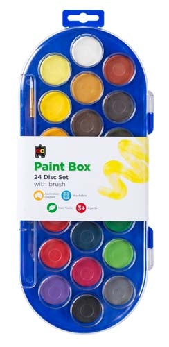 Water Colour Paint Box - 22 Disc