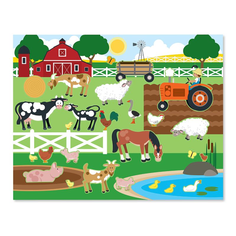 Melissa And Doug - Reusable Sticker Pad Farm