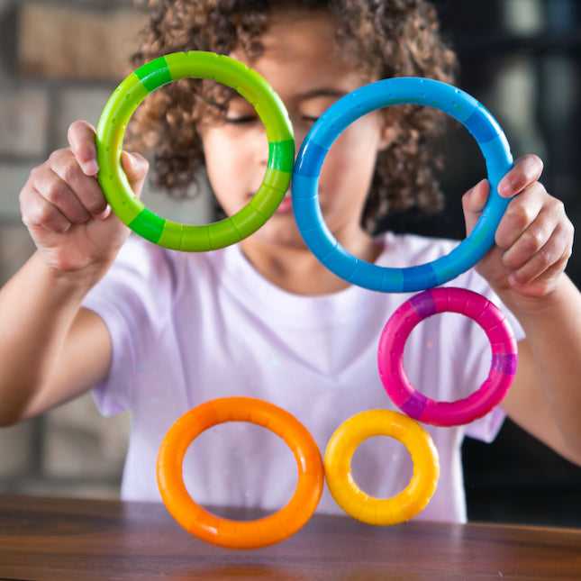 Fat Brain Toys Tinker Rings Magnetic Baby Toy 