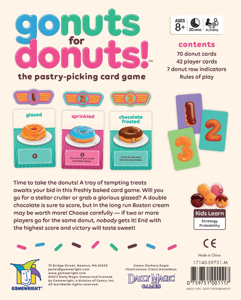 Gamewright - Go Nuts For Donuts Card Game