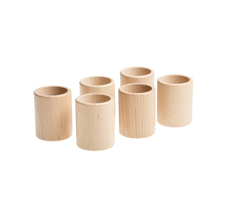 Grapat Six Natural Wooden Cups