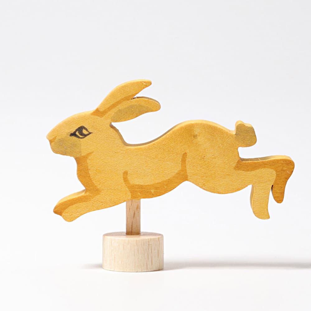 Grimms Jumping Rabbit Wooden Decoration