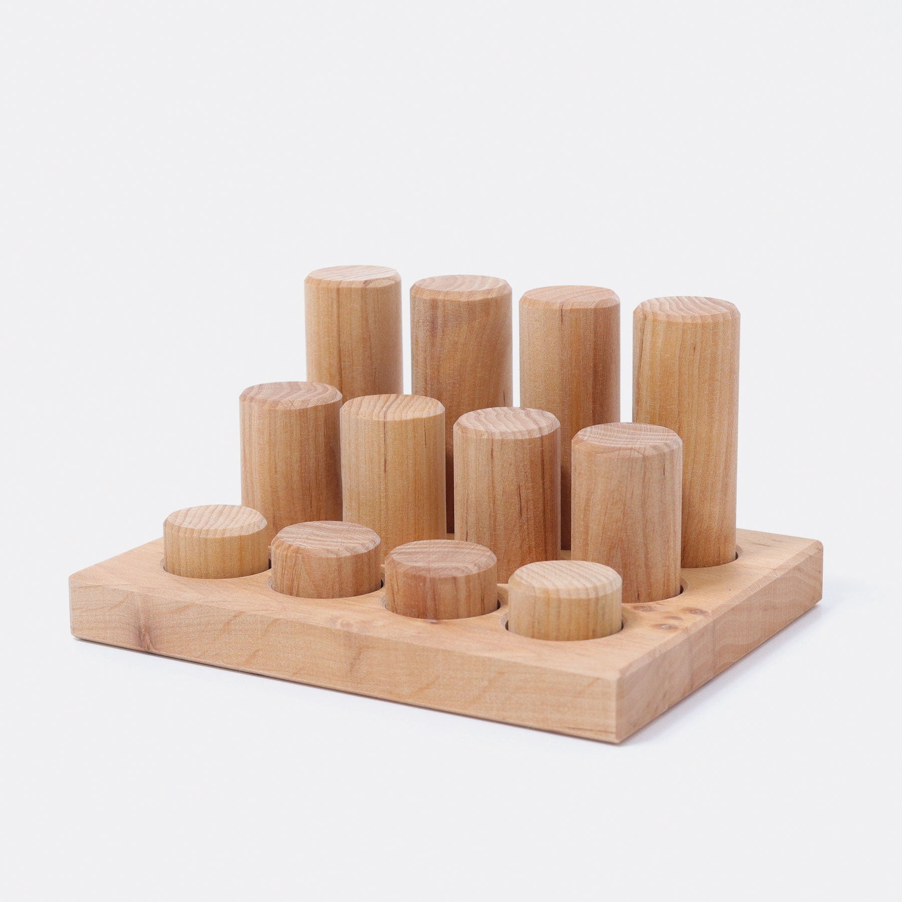 Grimms Small Natural Roller Stacking Game