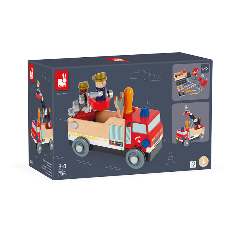 Janod BricoKids DIY Fire Truck