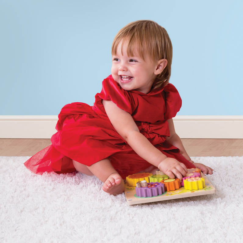Le Toy Van - Petilou Gears And Cogs Busy Bee Learning