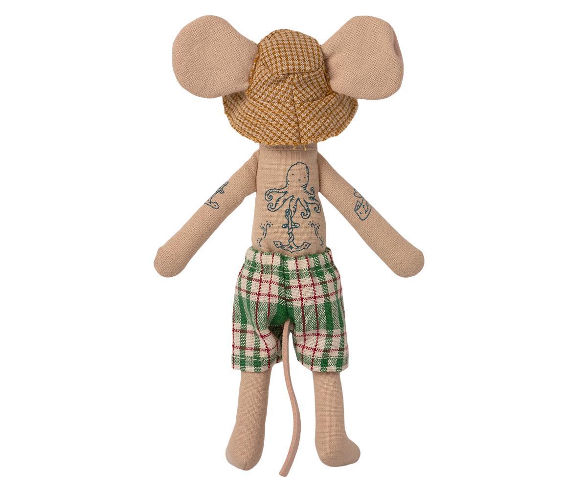 Maileg Beach Mouse Dad back