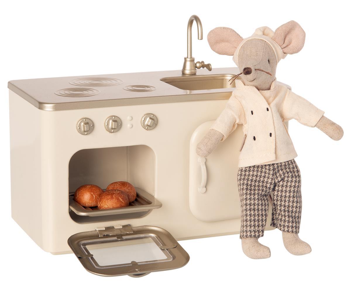 Maileg Miniature Kitchen and Chef Mouse