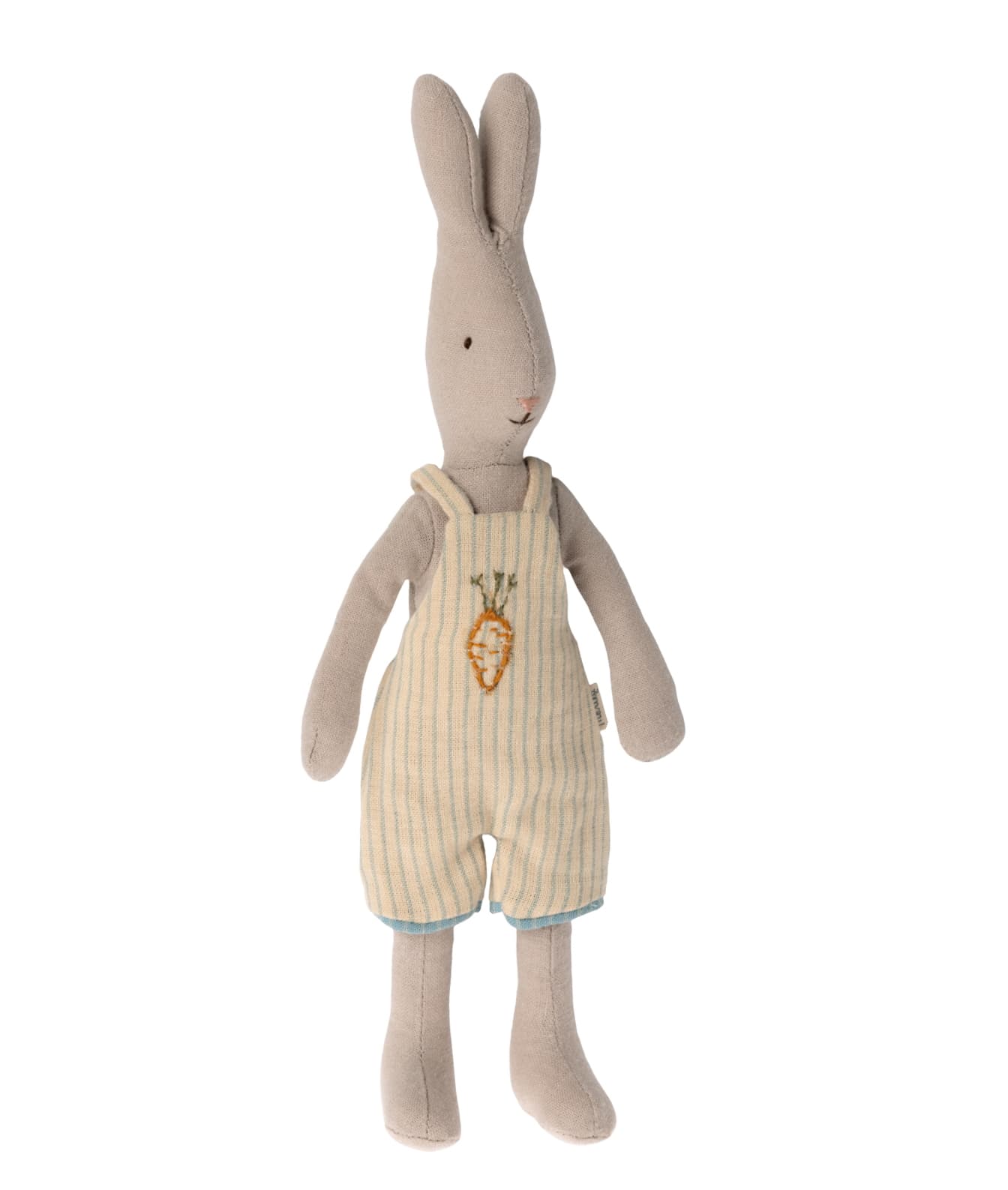 Maileg Rabbit Size 1 - wearing overalls
