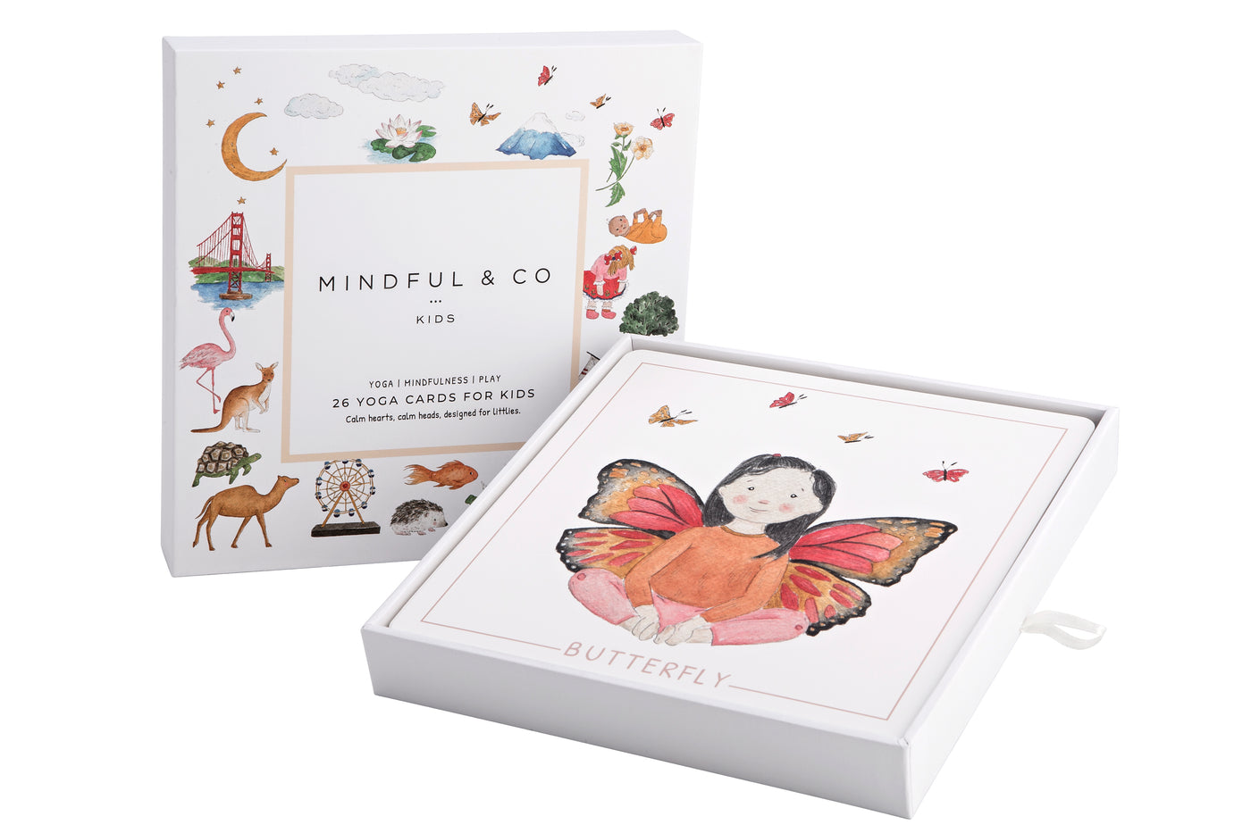 Mindful & Co Kids Yoga Flash Cards contents