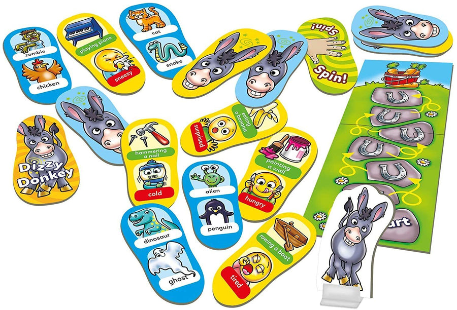 Orchard Toys Dizzy Donkey Game Contents