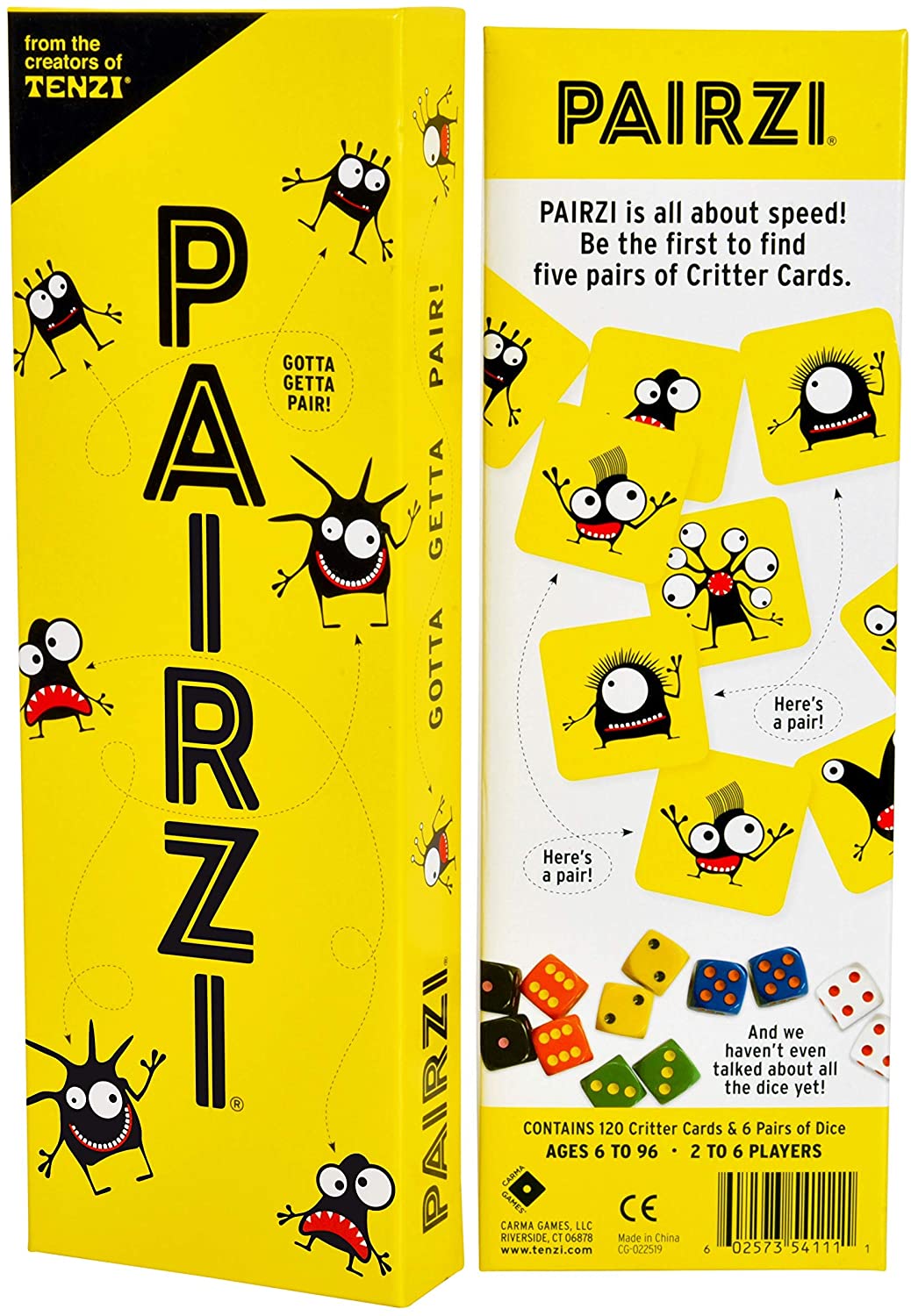 PAIRZI Game and box