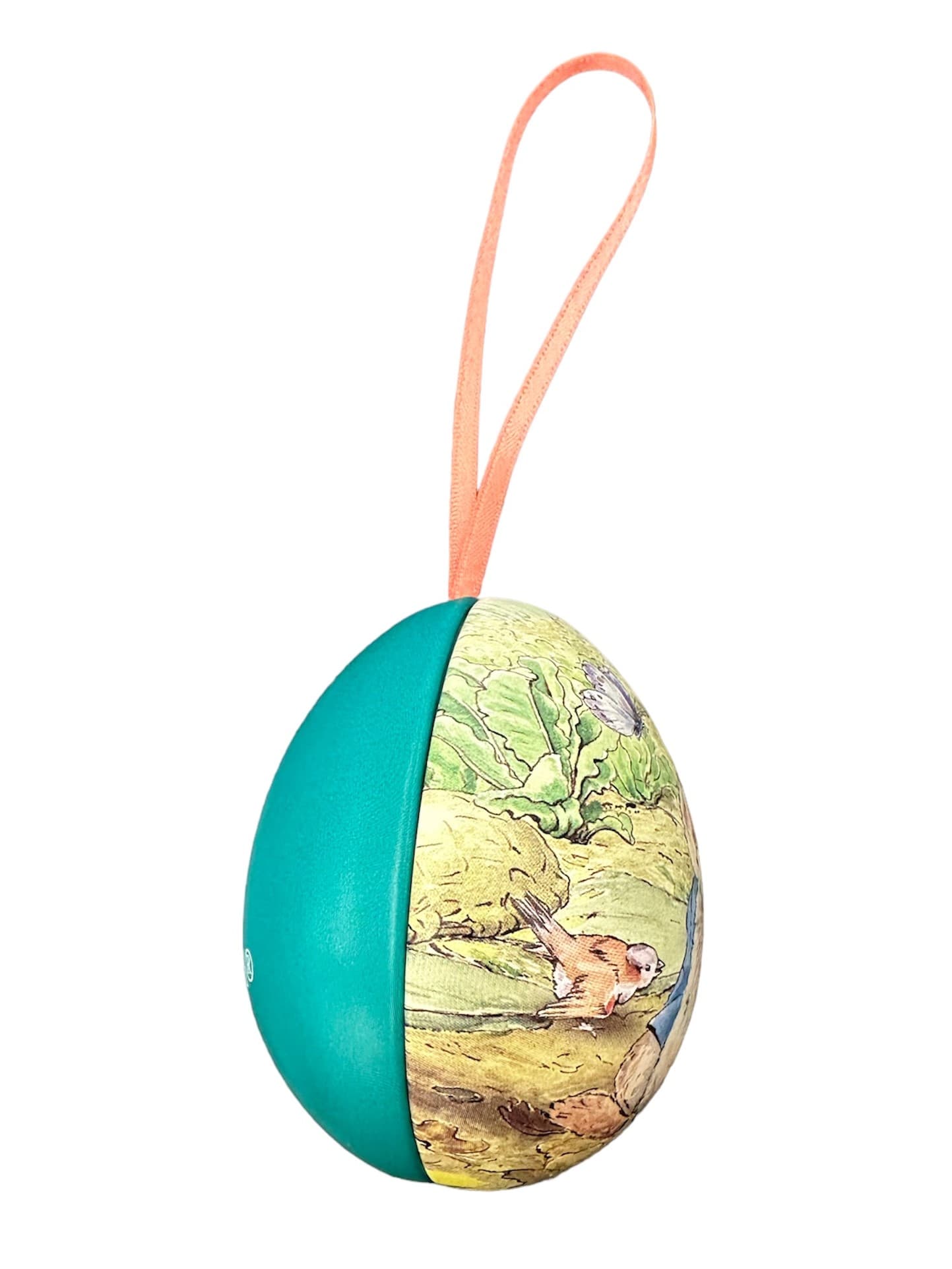 Peter Rabbit Tin - GREEN with orange string
