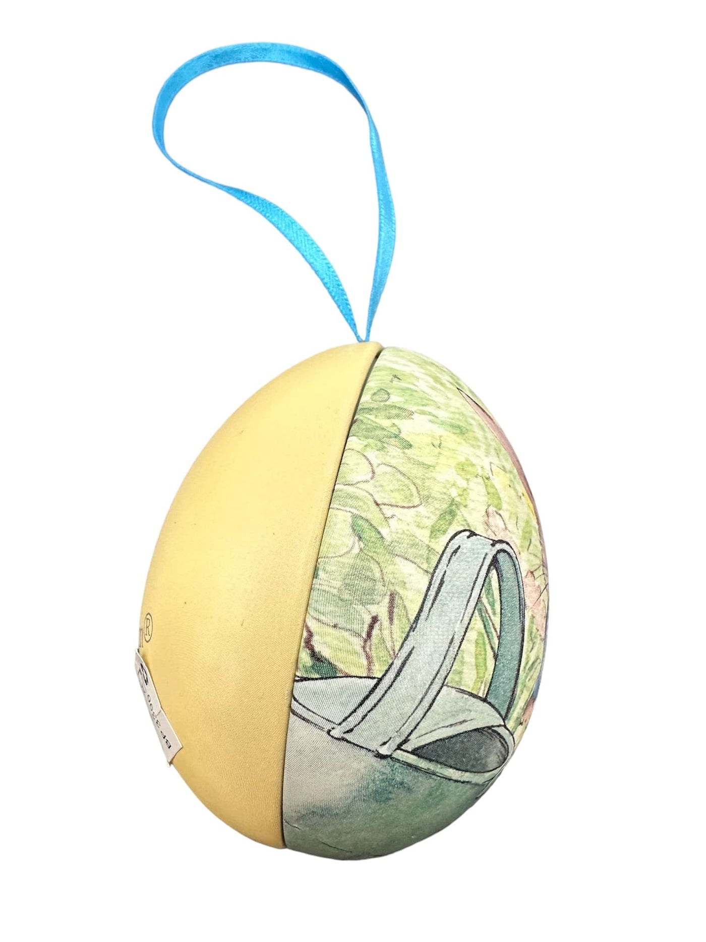 Peter Rabbit Tin - YELLOW with blue string