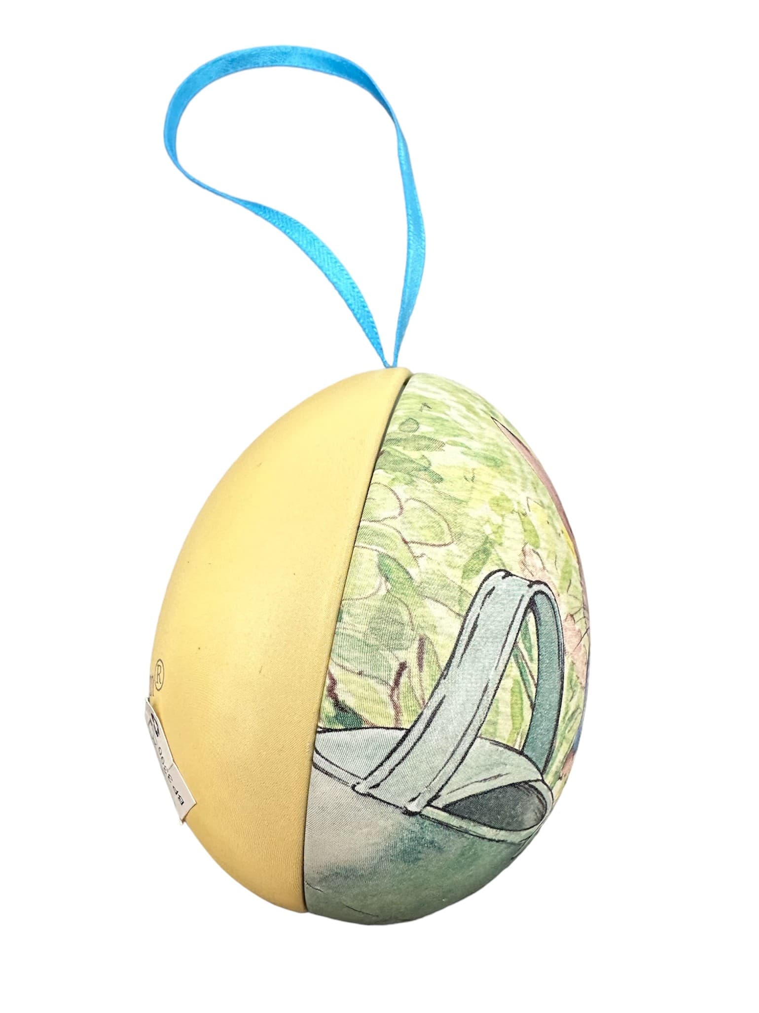 Peter Rabbit Tin - YELLOW with blue string