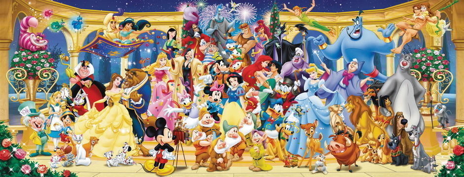 Ravensburger Disney Characters Panoramic 1000 Piece Puzzle