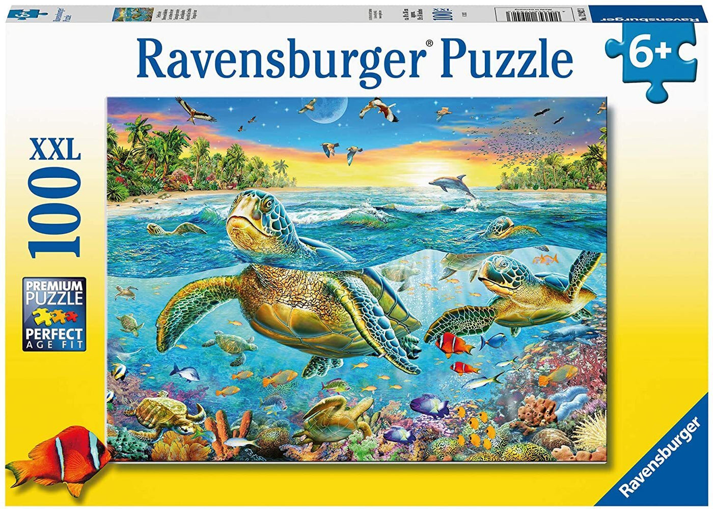 Ravensburger Swim With Sea Turtles Puzzle 100 Pieces